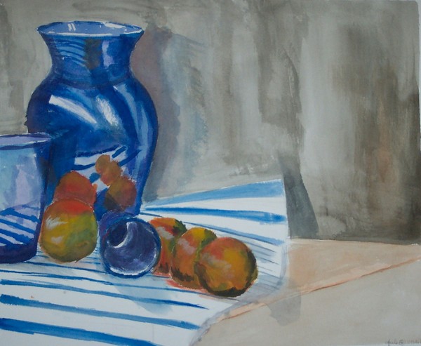 Vase and Oranges