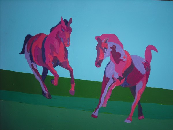 Dancing Mustangs of the West
