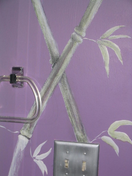 Bamboo mural