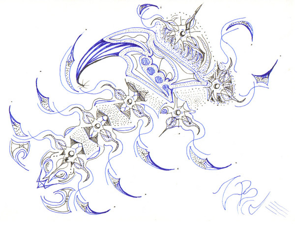 abstract scorpion