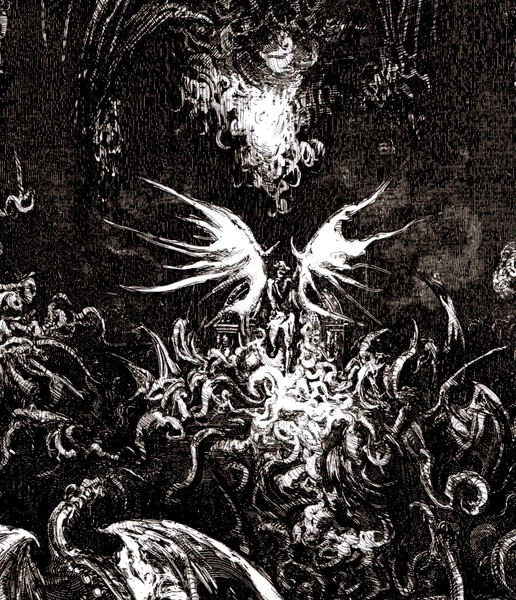 Inferno (part) drawing on paper 