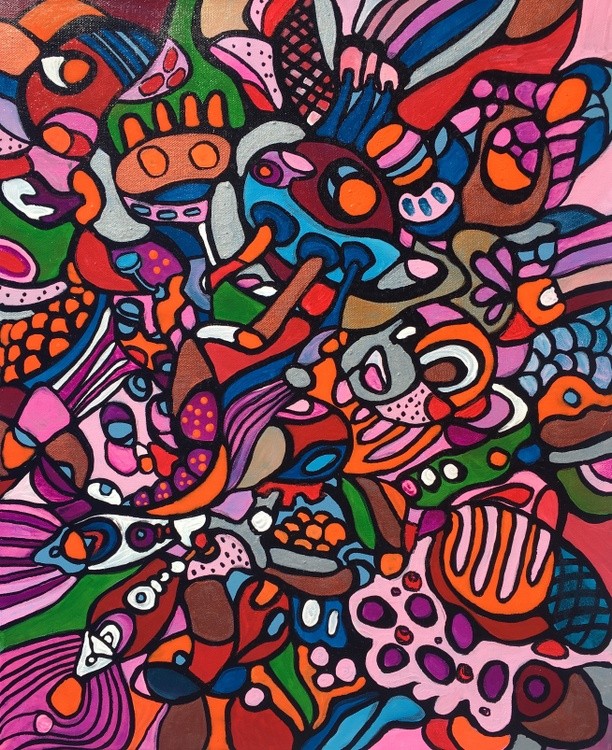 Colorful abstract art by Veera Zukova