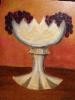 Milk Glass with grapes