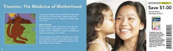 Triaminic Spread from Novartis Promotions Book
