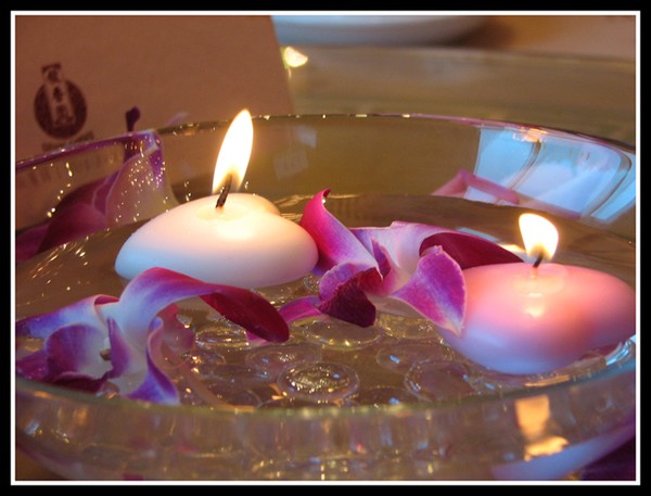 Floating Heart Candles