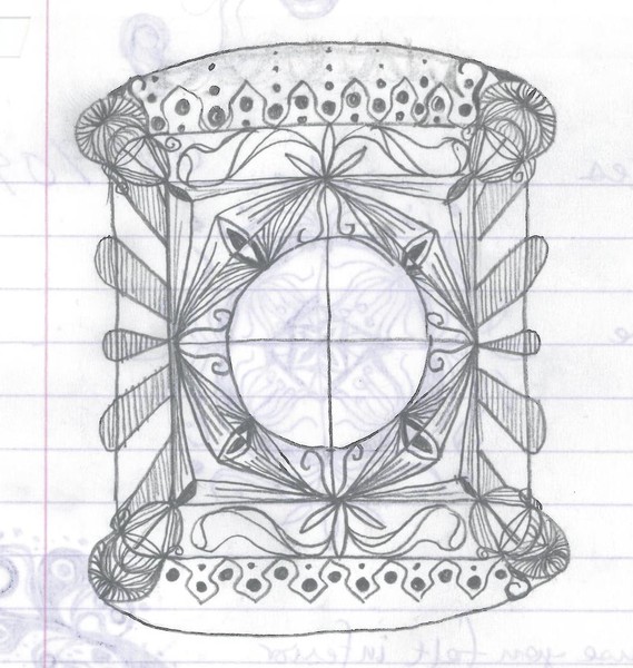 art nouveau inspired frame