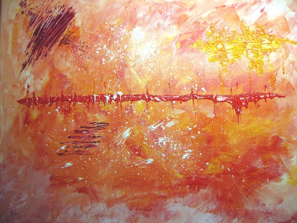 the setting sun