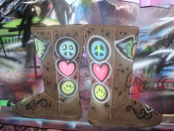 airbrushed UGGS