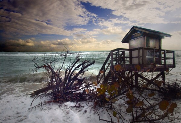 lil house on the ocean