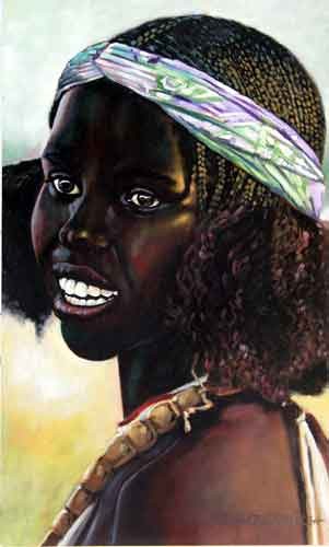 Young Black African Girl