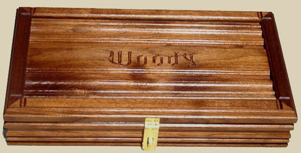 Walnut Wood Single Handgun Collectors Box
