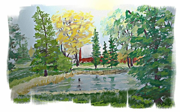 Pond and Farm