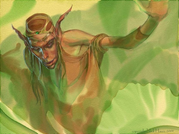 Elf Sketch - digital waterclour