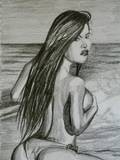 Young woman on the beach