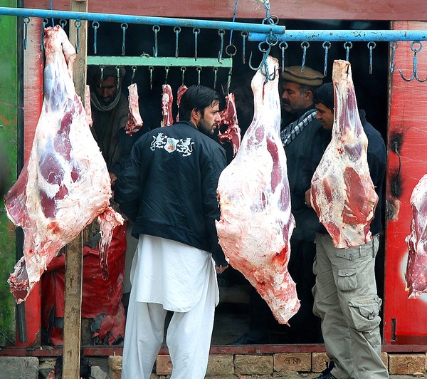 kabul afghanistan meat shop