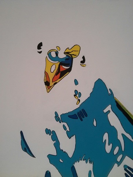 abstract parakeet