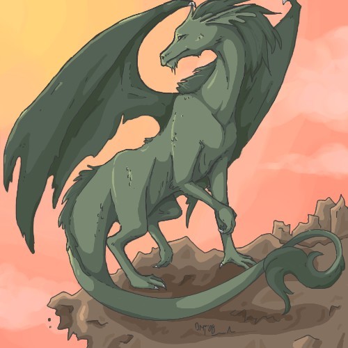 Sunset dragon