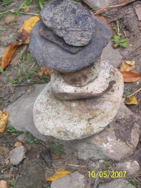 Stacked River Rock's