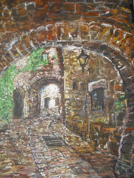 Game of Stones  43X43  Oils