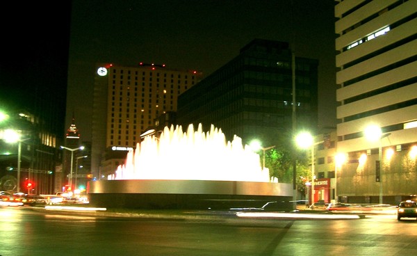 Fountain in Paseo de la Reforma, Mexico city