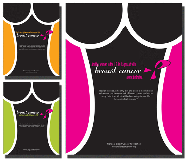 National Breast Cancer Foundation print campaign