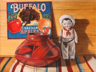 Cowboy and Buffalo