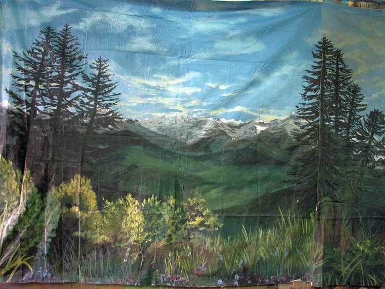 mauntain backdrop