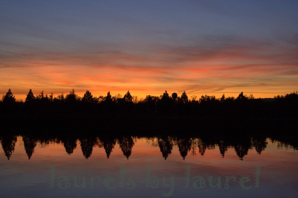 Sunset along the Rhone River