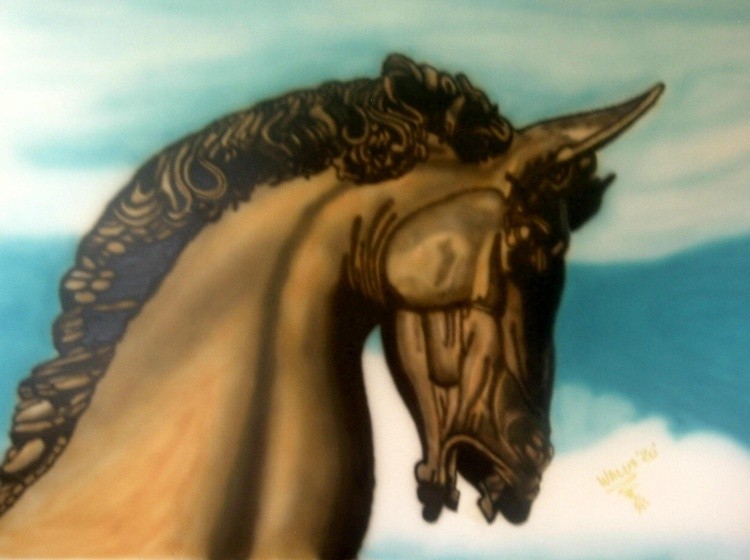 bronze horse