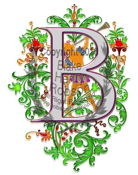 Pictorial Alphabet Letter B Royal Edit