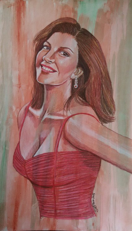Hilary mixed media