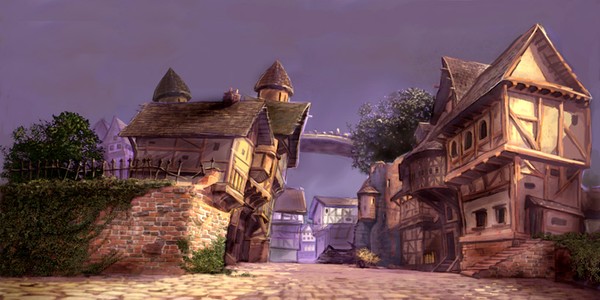 Bavarian town setting