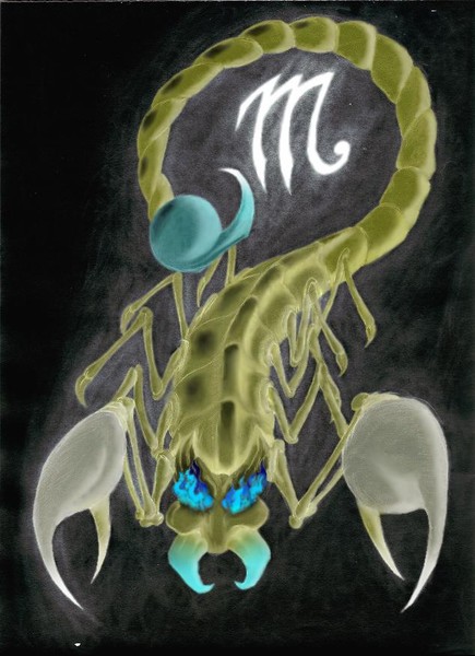 Scorpio under Black Light