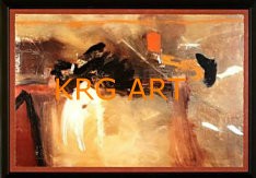 abstract canvas painting space decor 