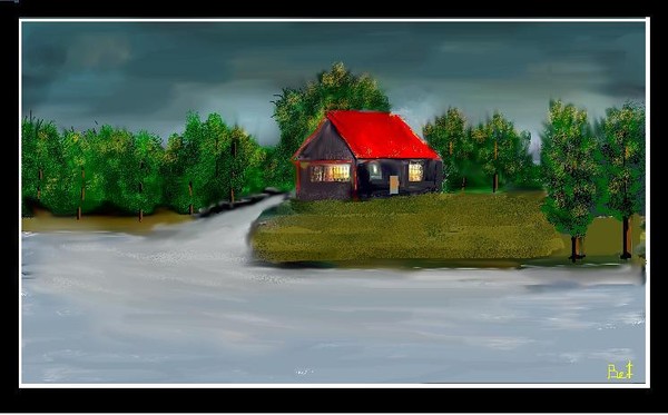 With Red Roof #980