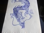 Dragon with ballpoint