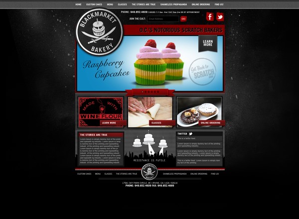 Mock up Black Market Bakery