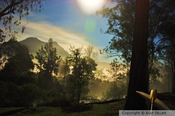 Midnight Mist over the Logan River