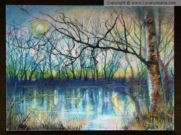 Tisza river in wintertime