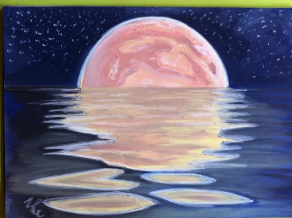 The blinding side of the moon