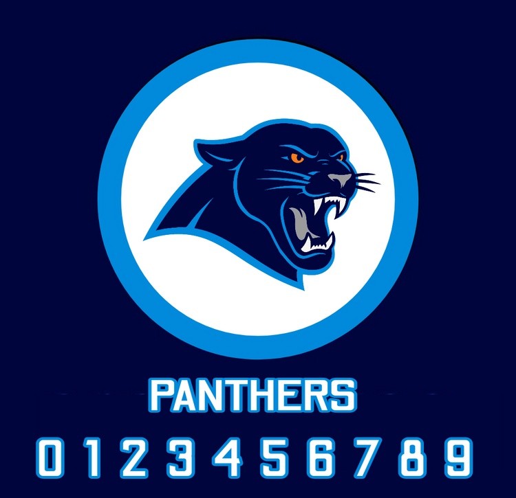 Panthers Logo with numbers