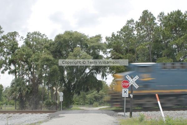 Watch for trains!