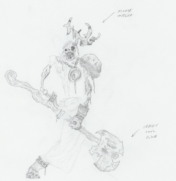 Skeleton warrior W.I.P.