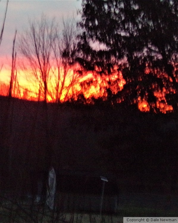 Clarksville Sky on Fire
