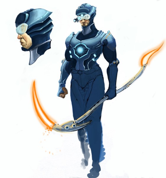 BlueMan-Character Design