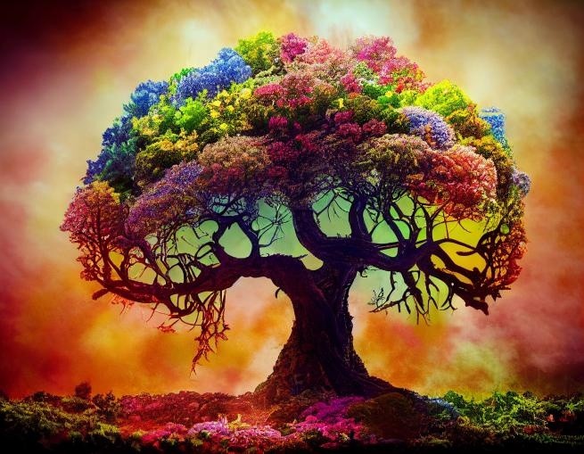 AeviGata intricate photography the lsdflower world tree