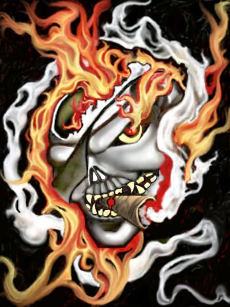 flamingskull