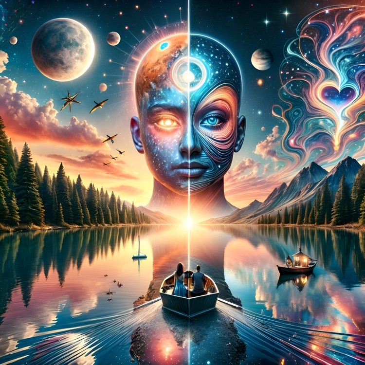 Playing with imagination and creativity.