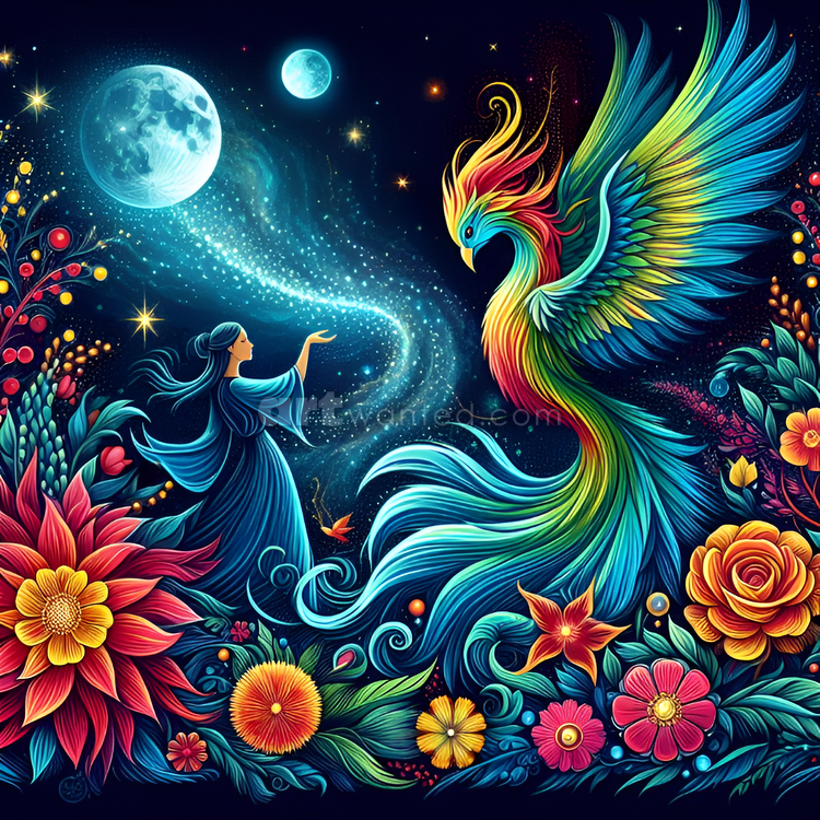 Fantasy Landscape Bird