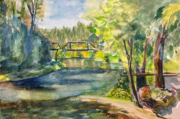 By the nisquali river